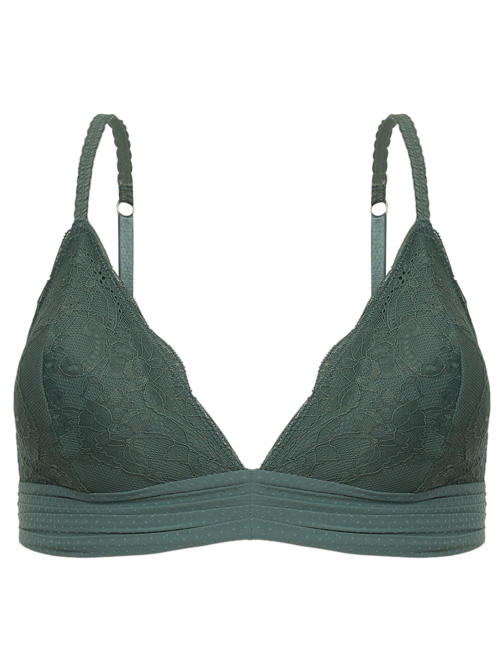 BH Triangel mit herausnehmbarer Schale Spitze Eloise Grün Laurel Wreath