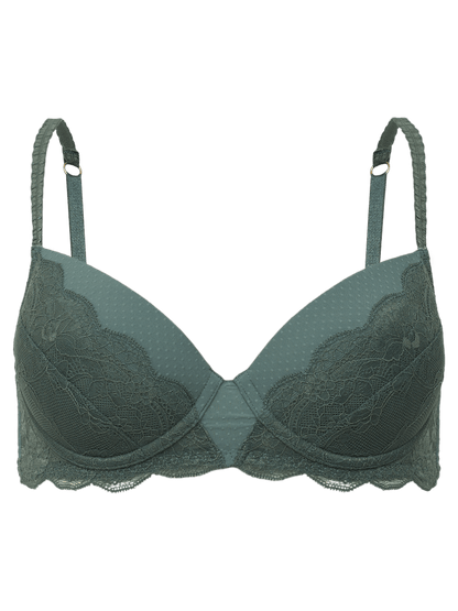 BH volle Abdeckung mit Schale Spitze Eloise Grün Laurel Wreath