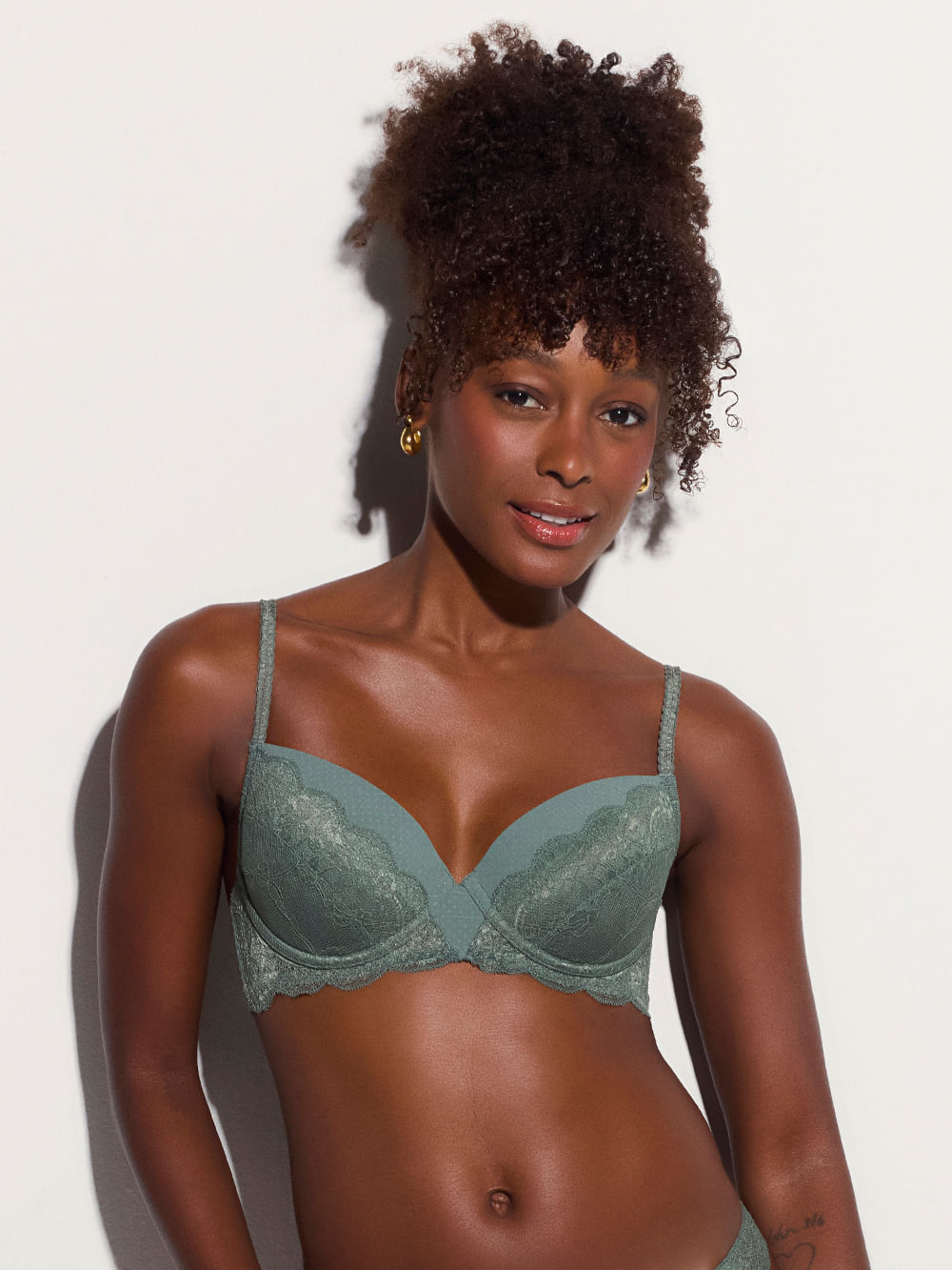 BH volle Abdeckung mit Schale Spitze Eloise Grün Laurel Wreath 2