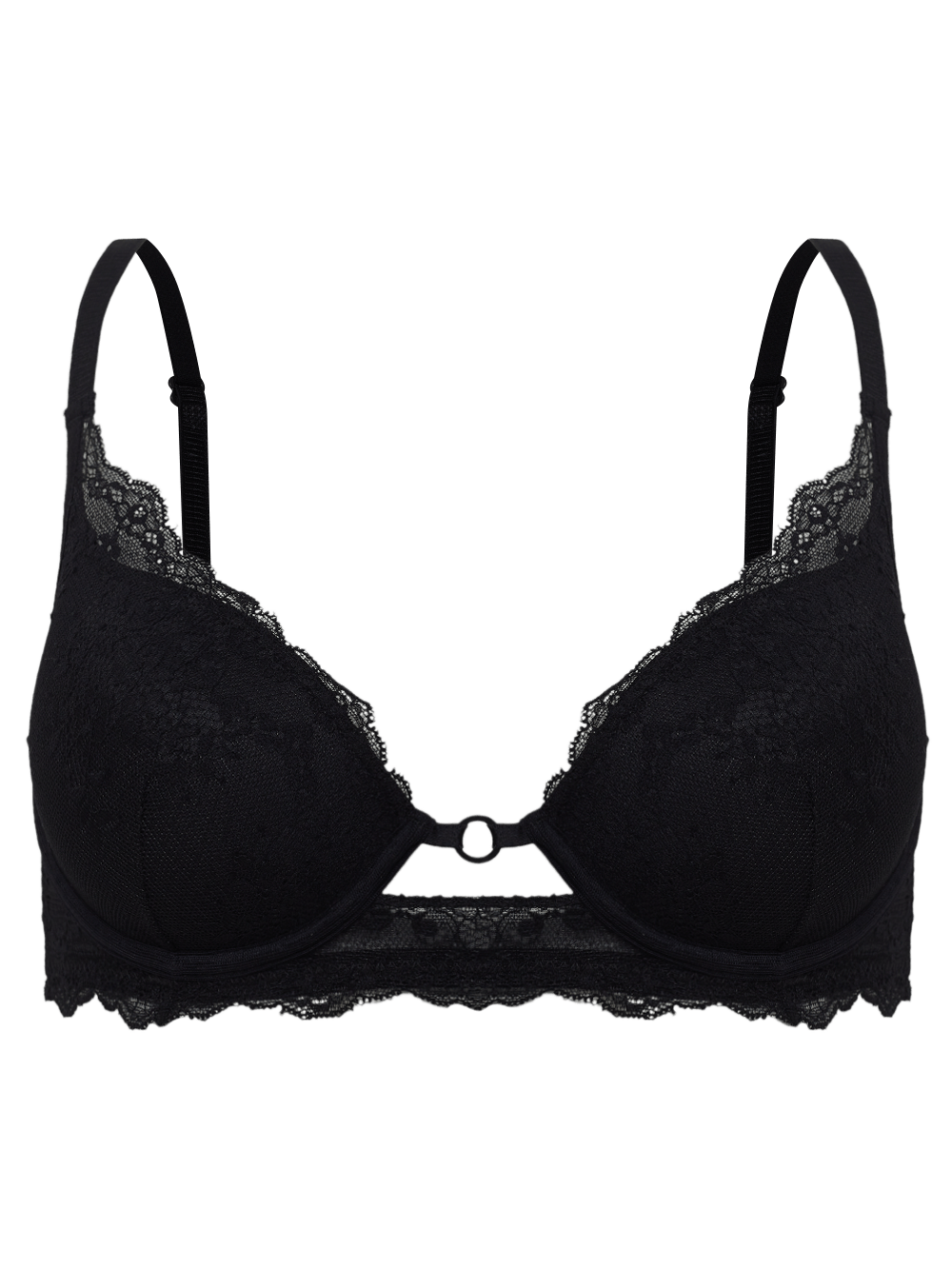 BH Halbschale Spitze Etherea Schwarz