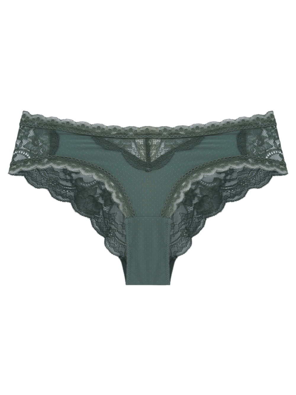 Slip Boyshort Spitze Eloise Grün Laurel Wreath