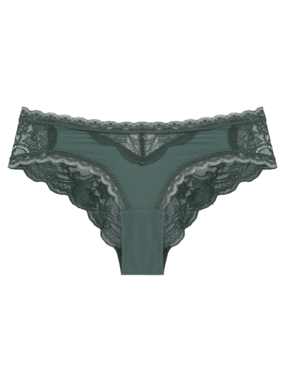 Slip Boyshort Spitze Eloise Grün Laurel Wreath