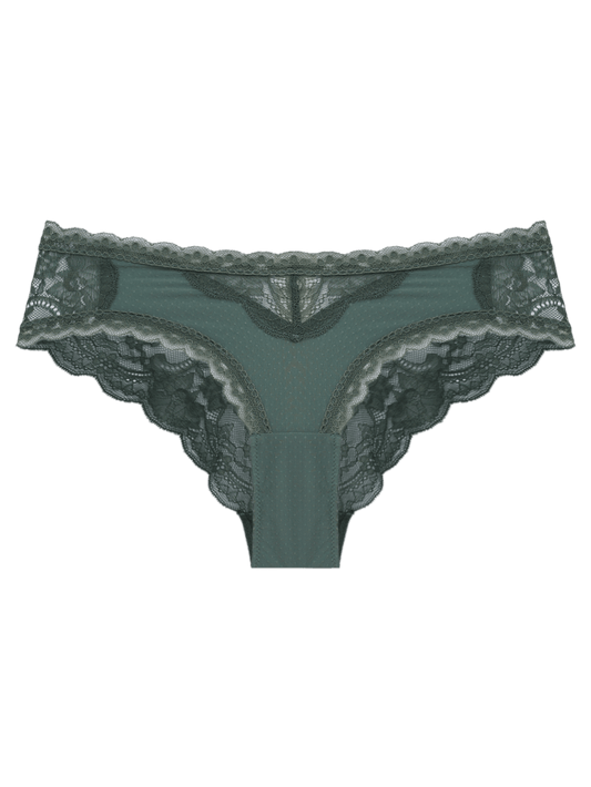 Slip Boyshort Spitze Eloise Grün Laurel Wreath 1