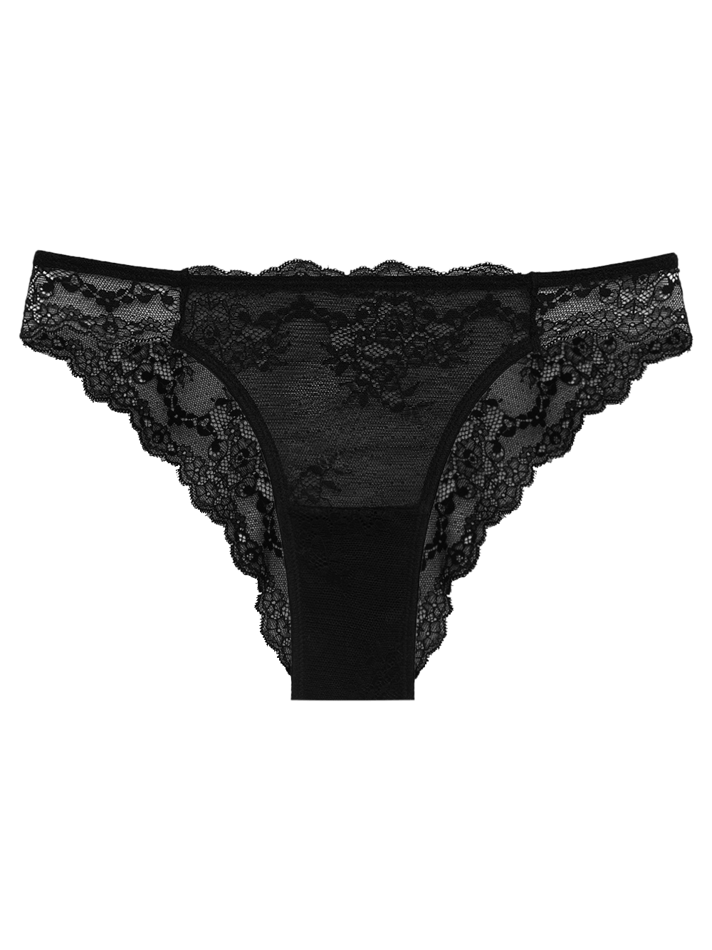 Slip Tanga Spitze Etherea Schwarz