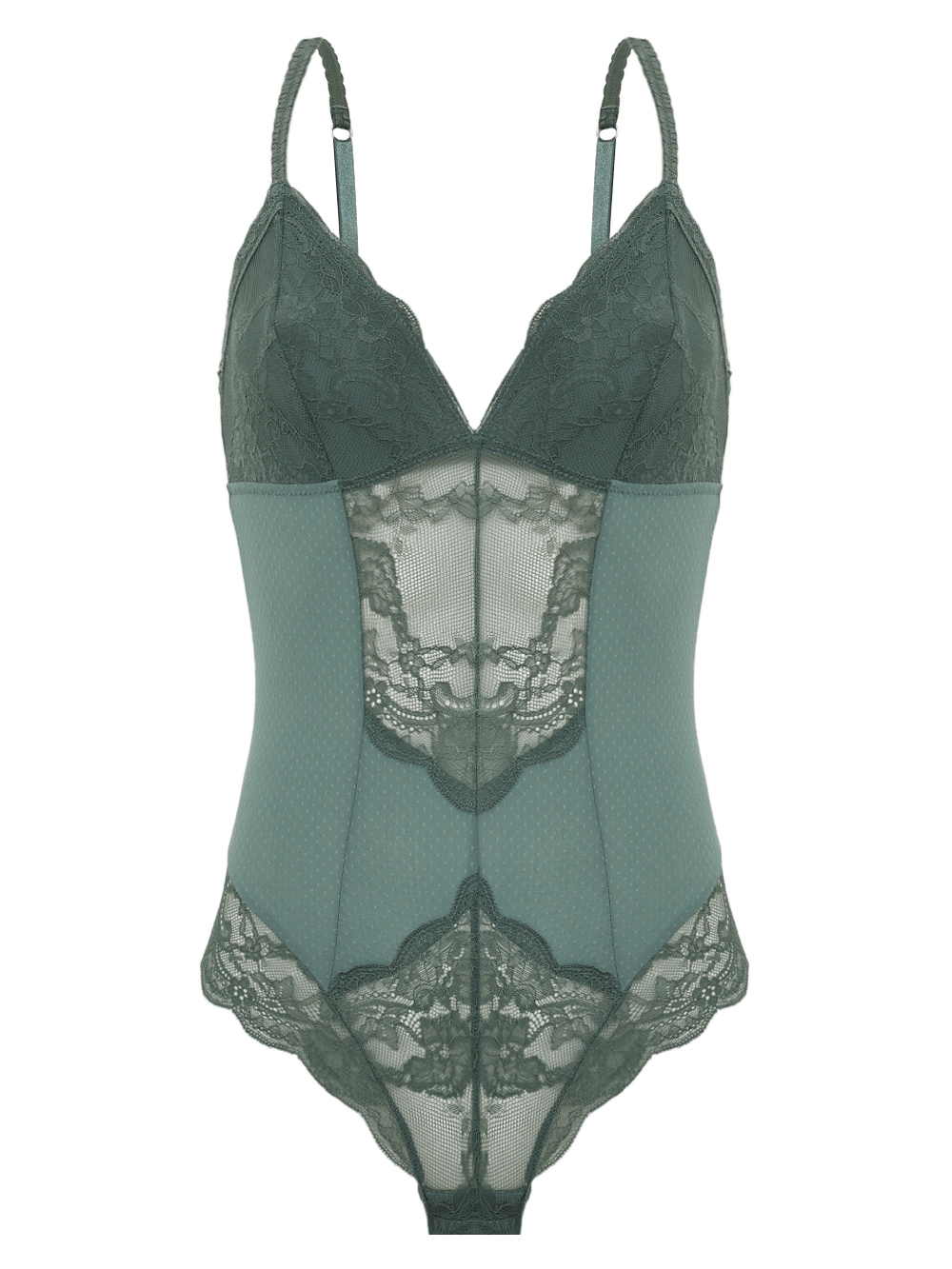 Body ärmellos Spitze Eloise Grün Laurel Wreath 1